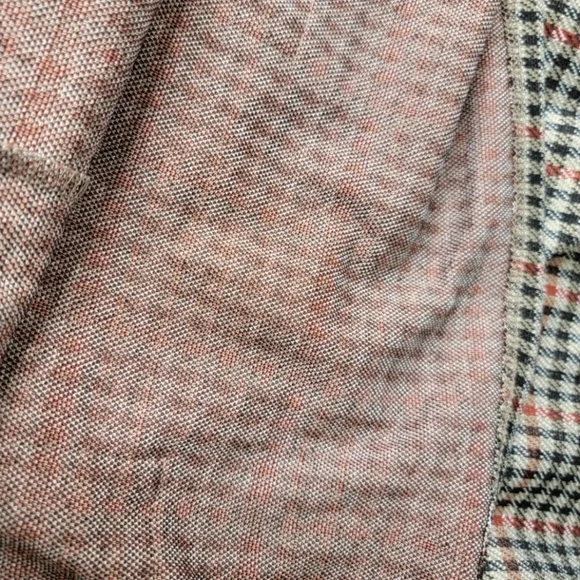 Zara Houndstooth Trafaluc Brown Black Red SHIFT Dress Size Small Polyester - Picture 15 of 16